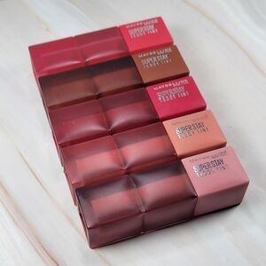 Maybelline Super Stay Teddy Tint Long-Lasting Matte Lip Tint Bundle NEW!